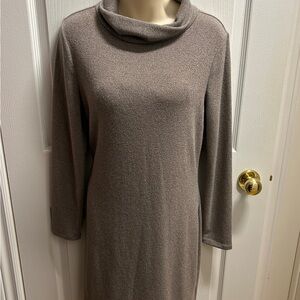 Banana Republic Taupe Relaxed Dress- Med -NWT